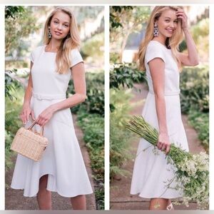 GAL MEETS GLAM Cecilia Cream Size 12 Dress